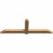 Ekena Millwork Eugene Smooth Timber Gable Bracket, Western Red Cedar, 84"W x 28"H x 3 1/2"D x 5 1/2"F, 8/12 Pitch GBW084X28X0406EUG00SWR - alternate 3